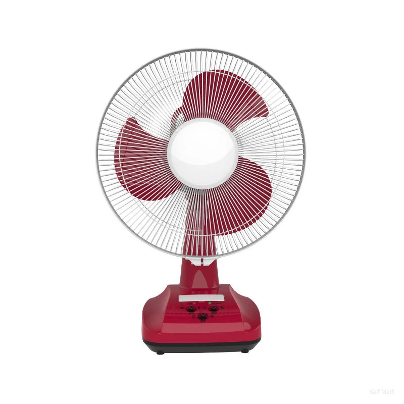 Elima Defender Rechargeable 12inch Table Fan with LED Light (EM-KN2912)