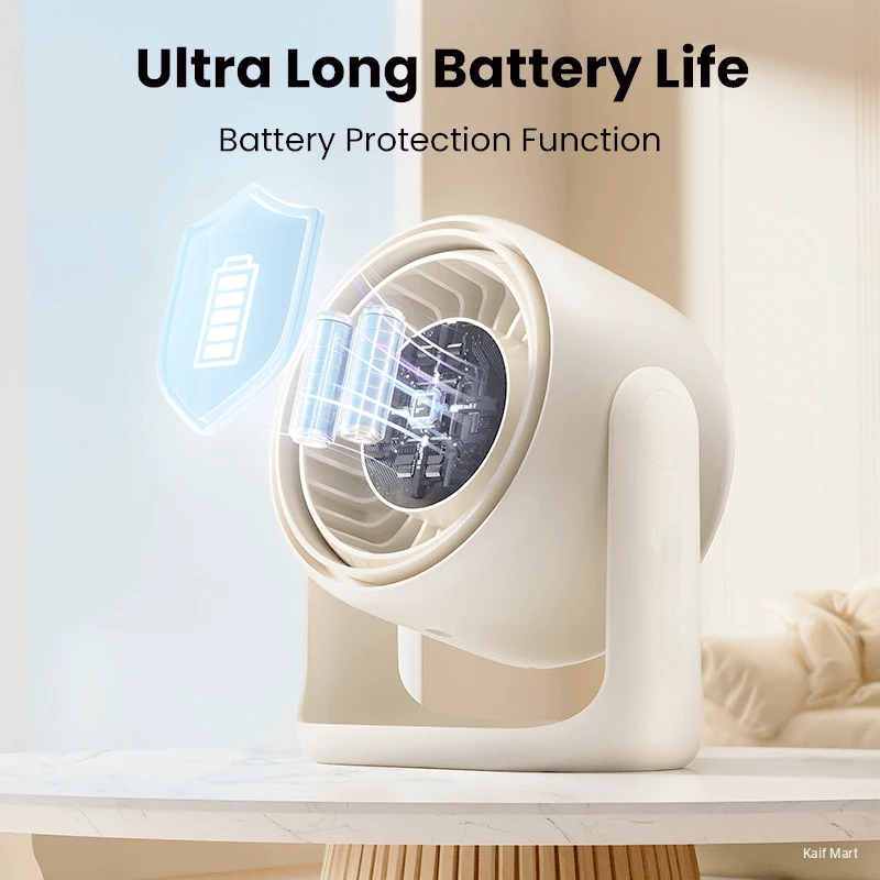 High Speed Cool Breeze Ultra Quiet Rechargeable Circulating Fan
