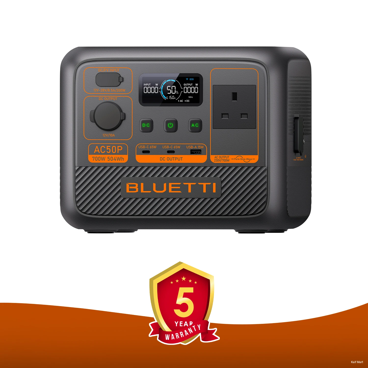 Bluetti Premium 50 (AC50P) Portable Power Station 700W