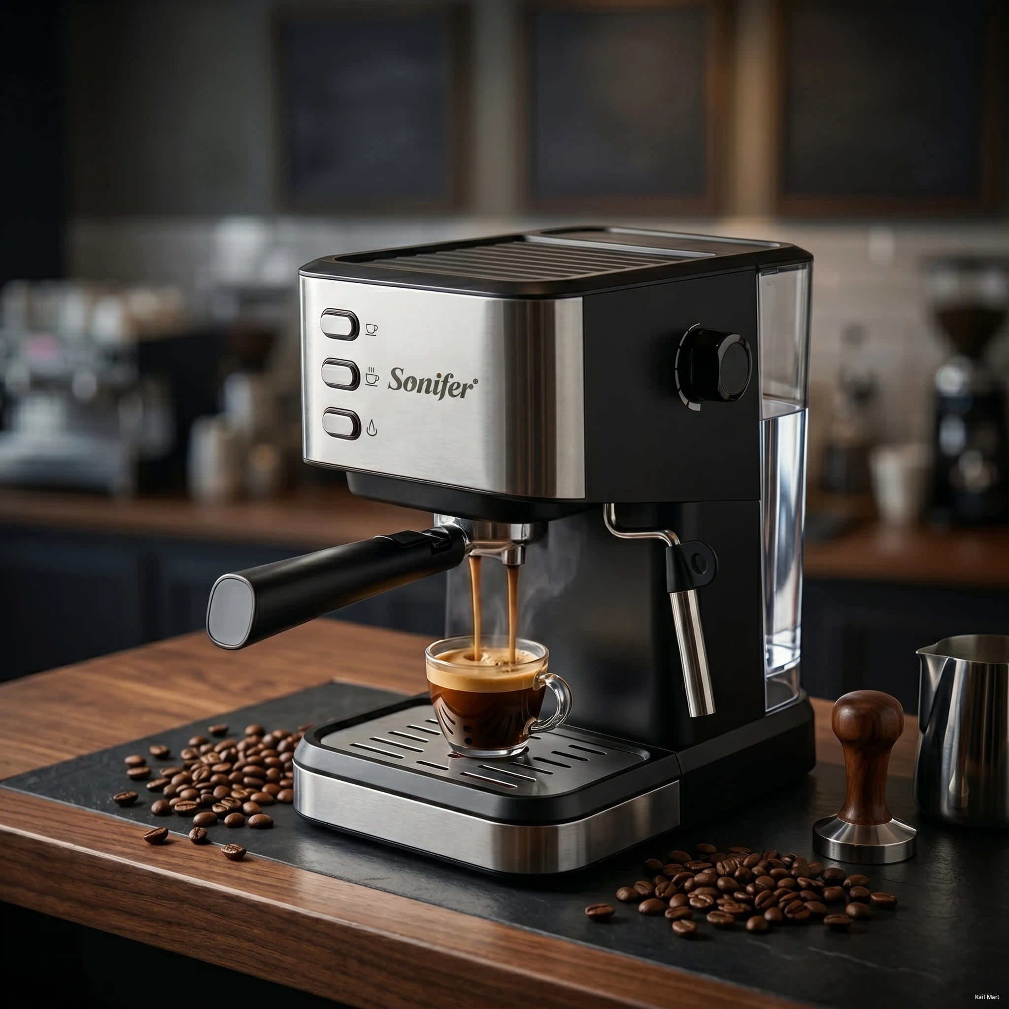 Sonifer Espresso Coffee Maker (SF-3574) – 20 Bar High-Pressure Premium Coffee Machine with 1.5L Removable Water Reservoir & Milk Frother