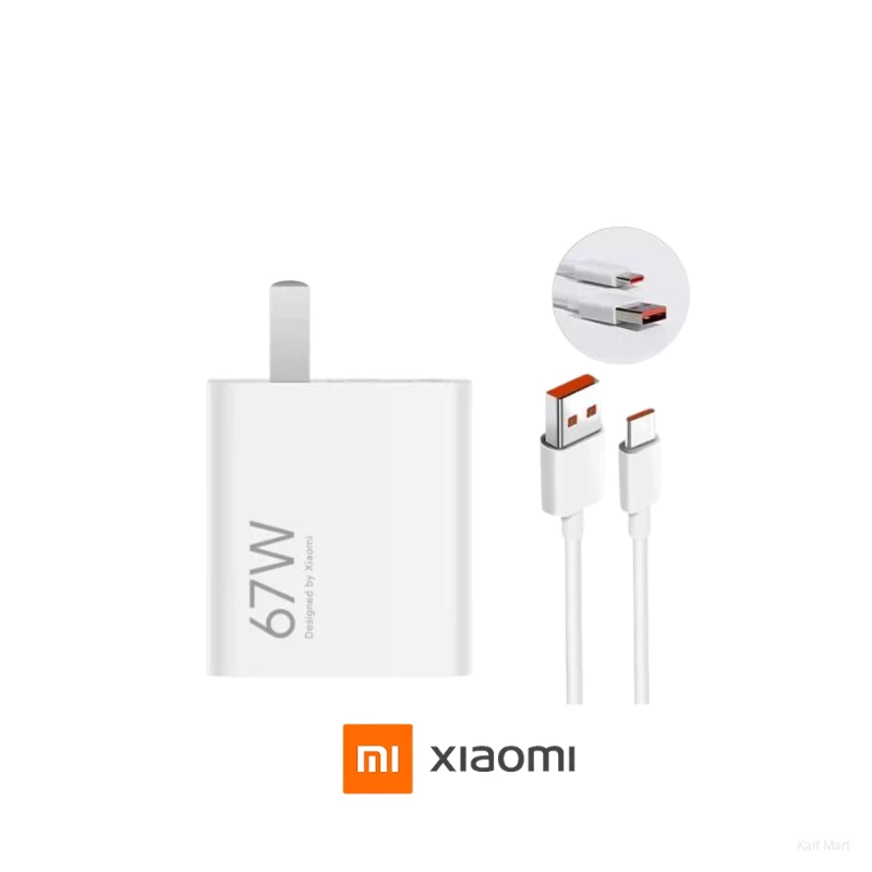 Xiaomi 67Watt USB Charger with type -  C Cable