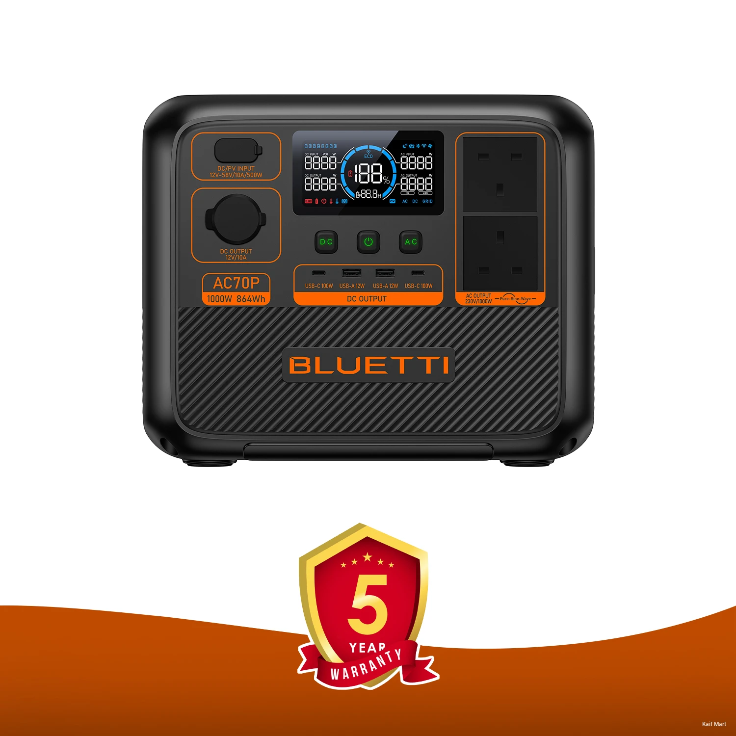 Bluetti Premium 80 (AC70P) Portable Power Station