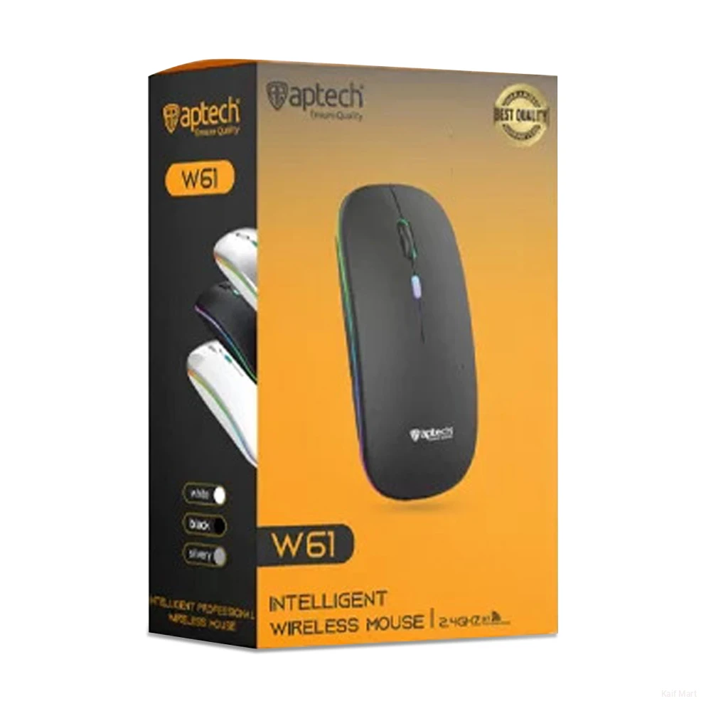 Aptech Wireless Rechargeable Mouse W61
