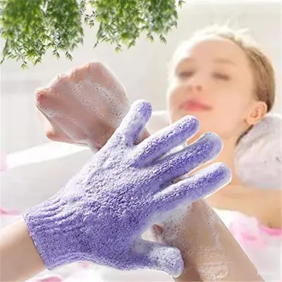 Body Bathing Gloves for Shower Spa Massage & Body Scrub - 2pcs Set