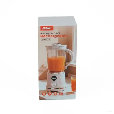 Mdhl Portable Rechargeable Blender (AJ03) – 20,000 RPM LCD Digital Juicer | 1500mAh