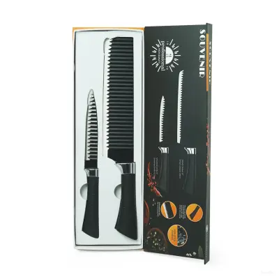 SOUVENIR 2-Piece Non-Stick Kitchen Knife Set – 8" Small Cleaver & 5" Universal Knife